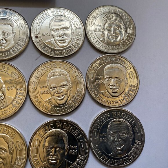San Francisco 49ers then and now 1994-95 collectable coins 12 of 20 Lot #9 - Picture 11 of 12